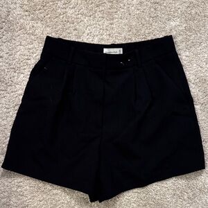 Abercrombie High Waist Black tailored Shorts